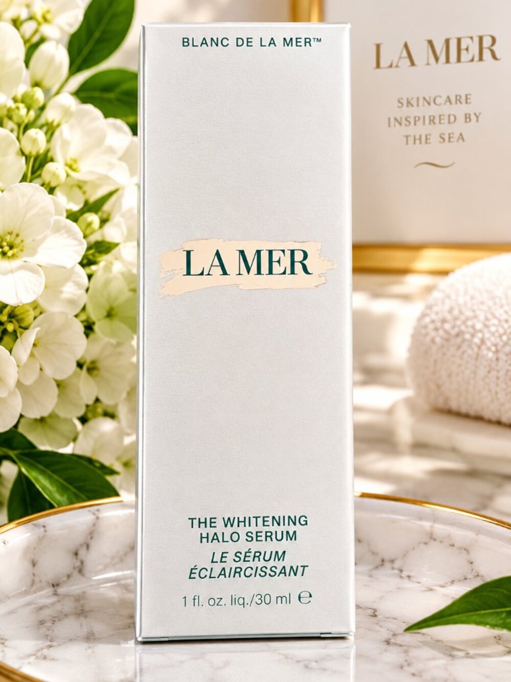 La Mer Blanc De La Mer The Whitening Halo Serum 1 oz / 30 ml NWT